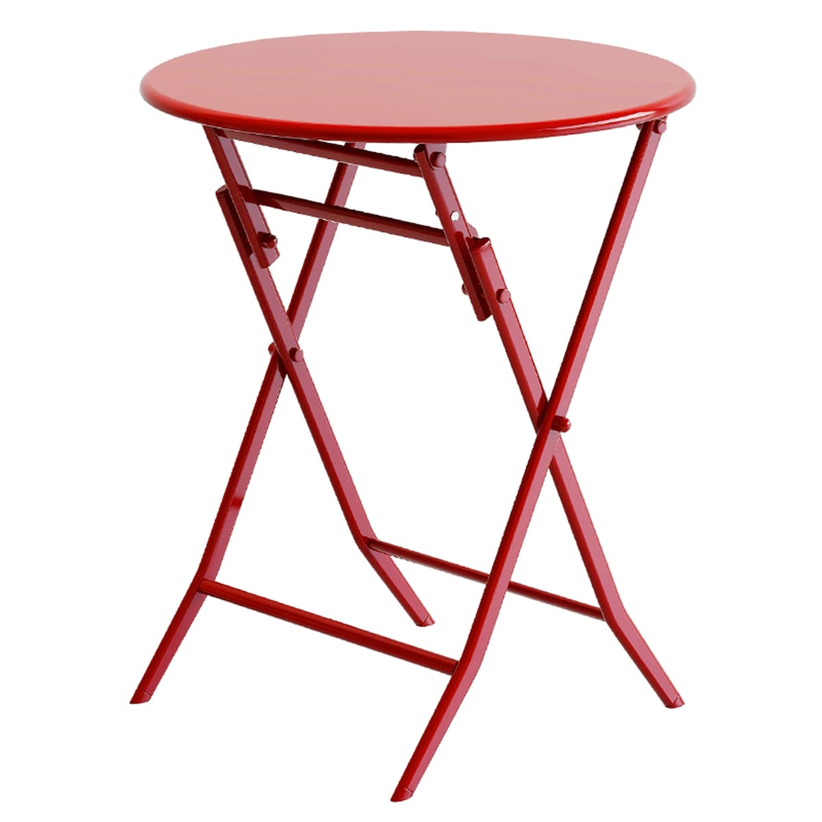 Ensemble bistrot de terrasse 3 pièces : table ronde et chaises pliantes