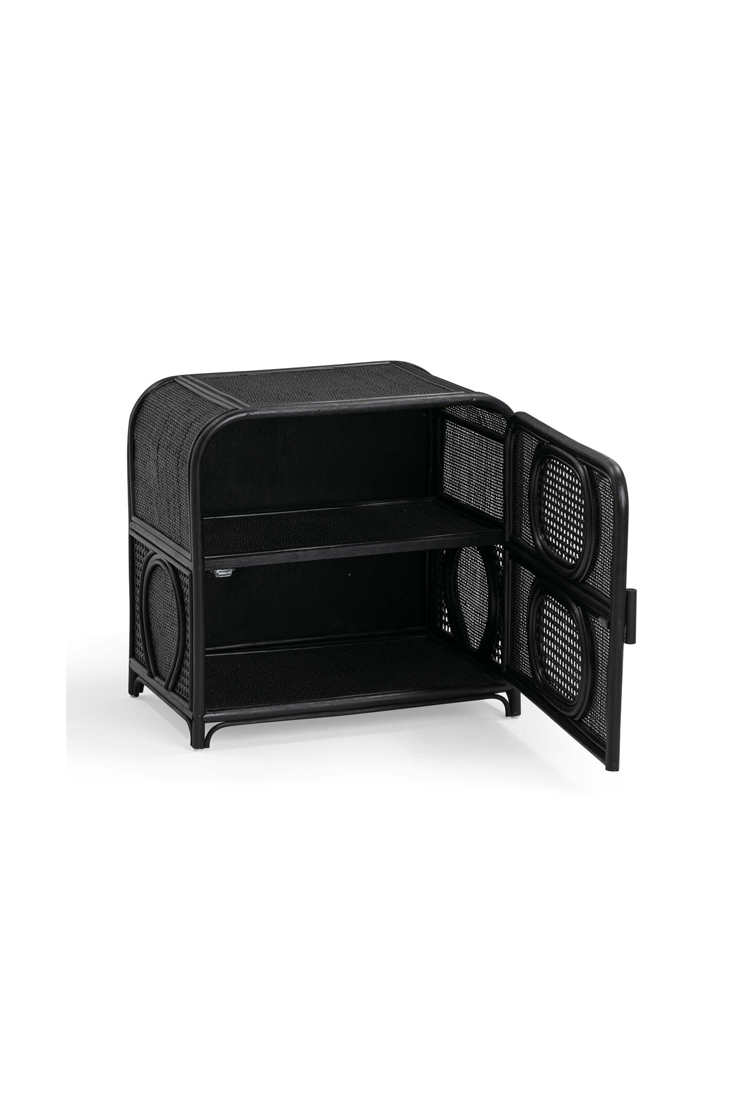 Table de chevet Vardis, noire