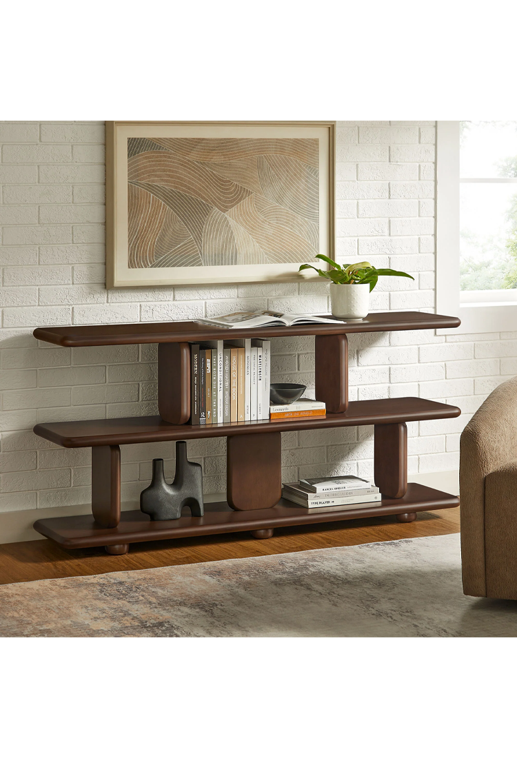 Bibliothèque Perch, noyer