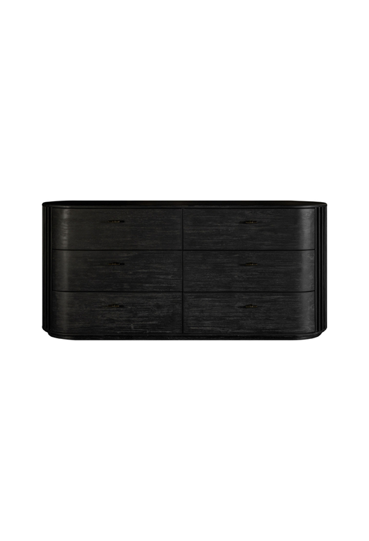 Commode Cadenza en acacia, noire