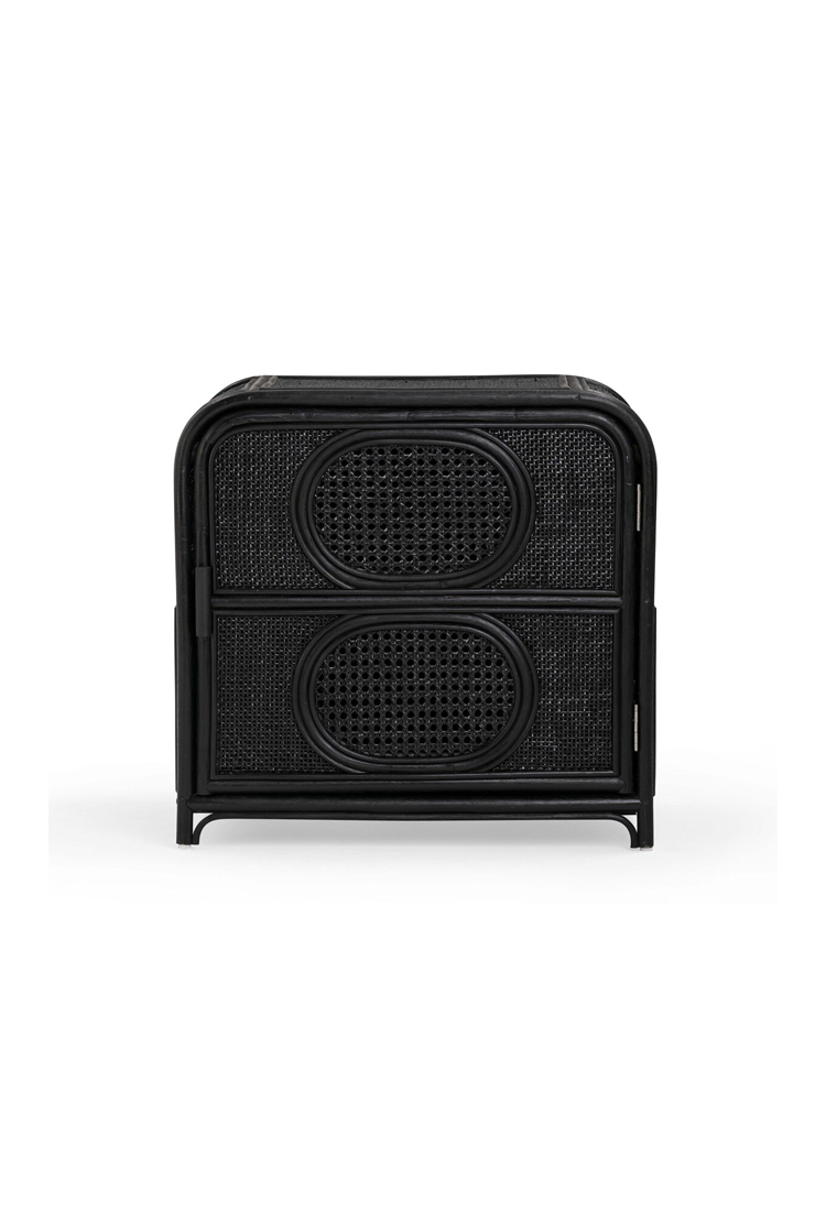 Table de chevet Vardis, noire