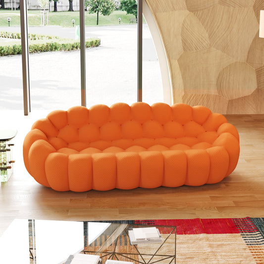 Canapé moderne à bulles de 250 cm (98,43 pouces) en forme de nid d'abeille 3D, canapé paresseux