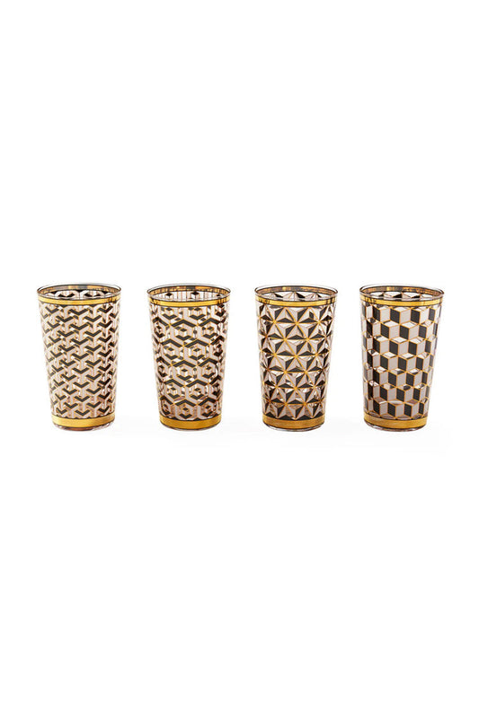 Verres à whisky Jonathan Adler Versailles, lot de 4