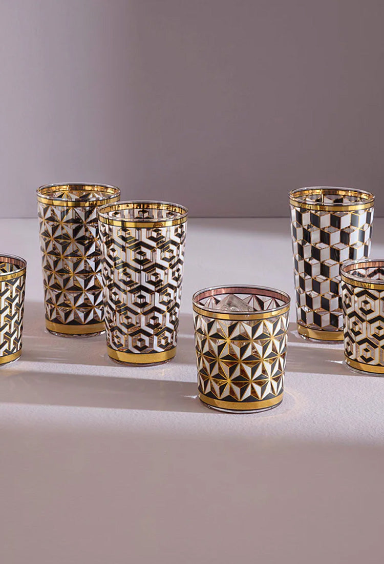 Verres à whisky Jonathan Adler Versailles, lot de 4