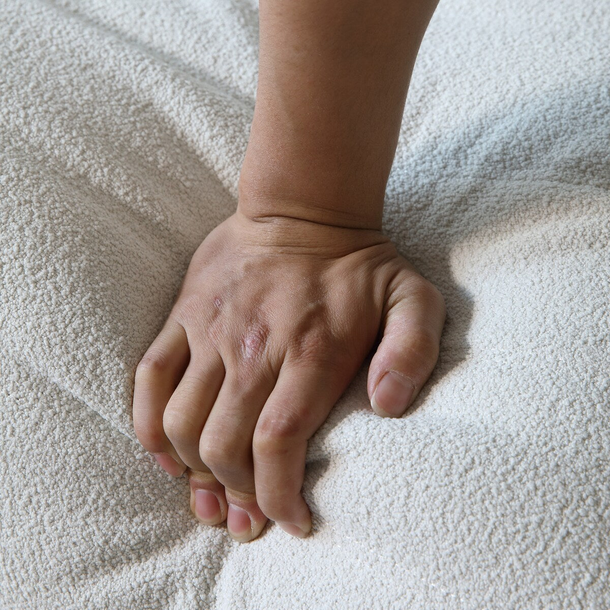 Ensembles de canapés et poufs en velours Teddy