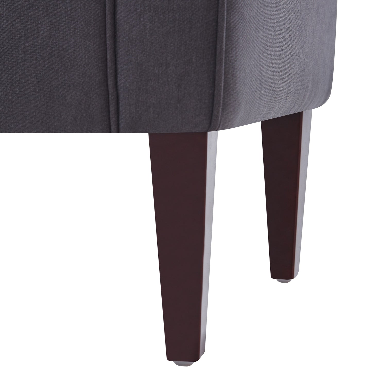 Banc de rangement capitonné, banc avec accoudoirs, banc d'entrée avec couvercle rabattable, 50,4 pouces.