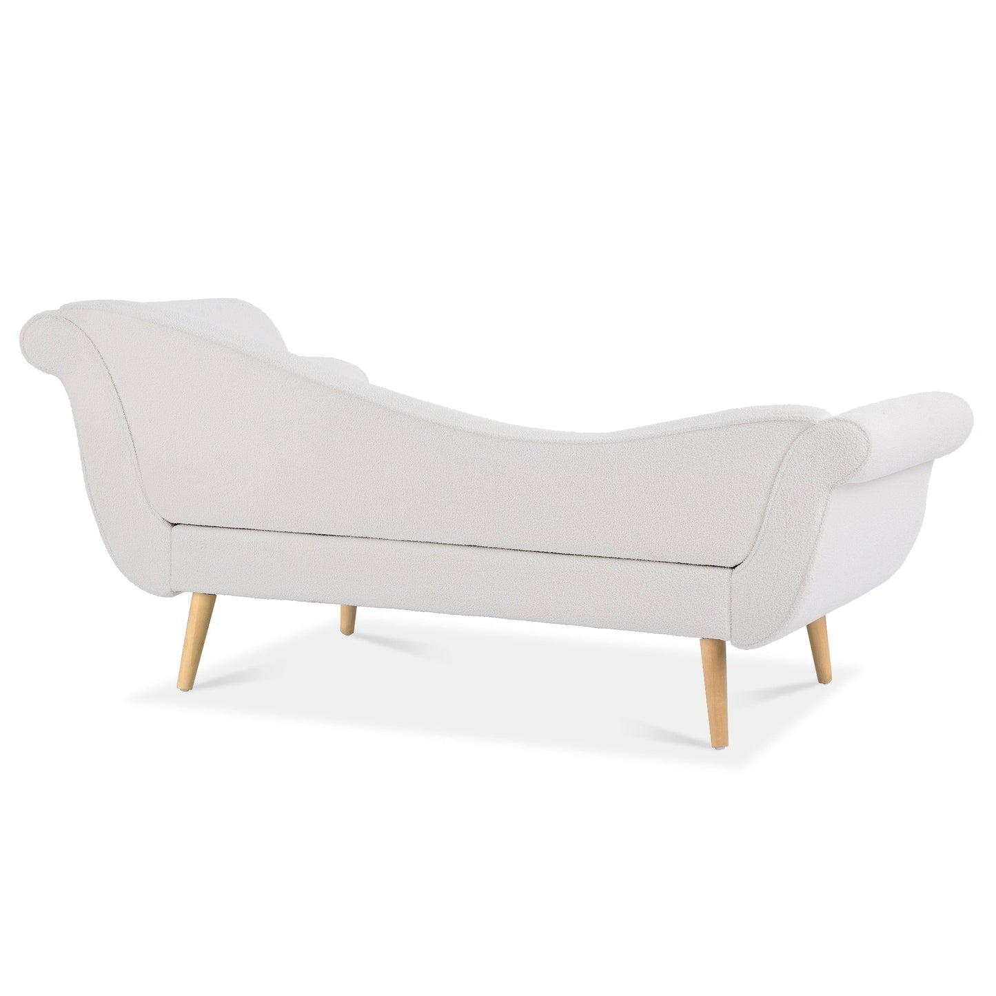 Chaise longue vintage avec accoudoirs enroulés de Christopher Knight Home