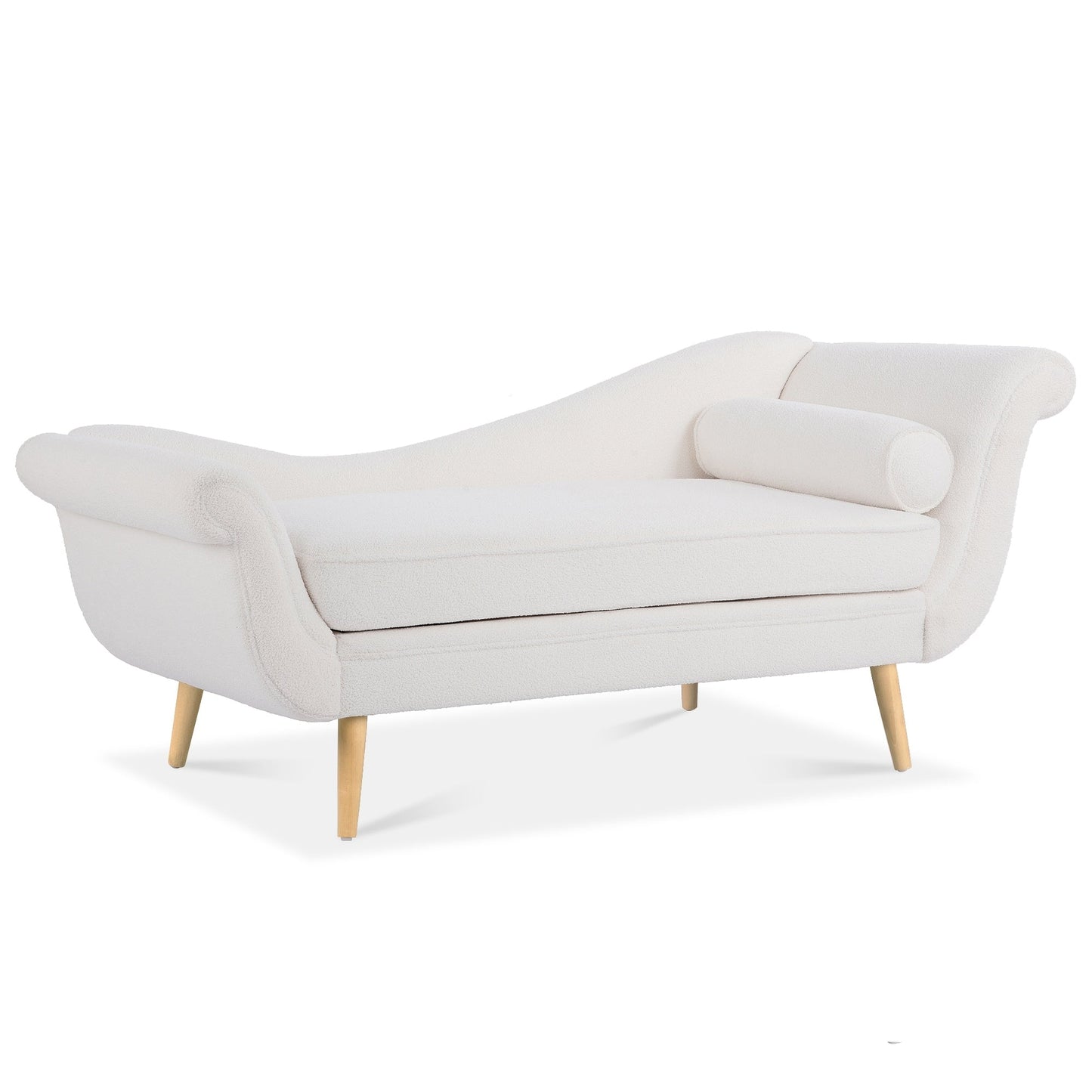 Chaise longue vintage avec accoudoirs enroulés de Christopher Knight Home