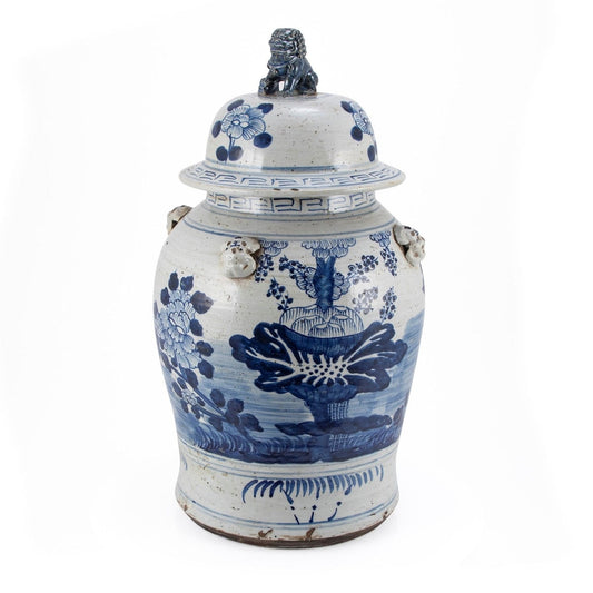 Pot de temple vintage pour plantes de quatre saisons - Grand modèle