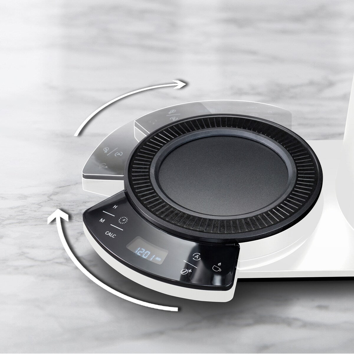 Vision Machine à café goutte-à-goutte Luxe 12 tasses avec tableau de bord rotatif