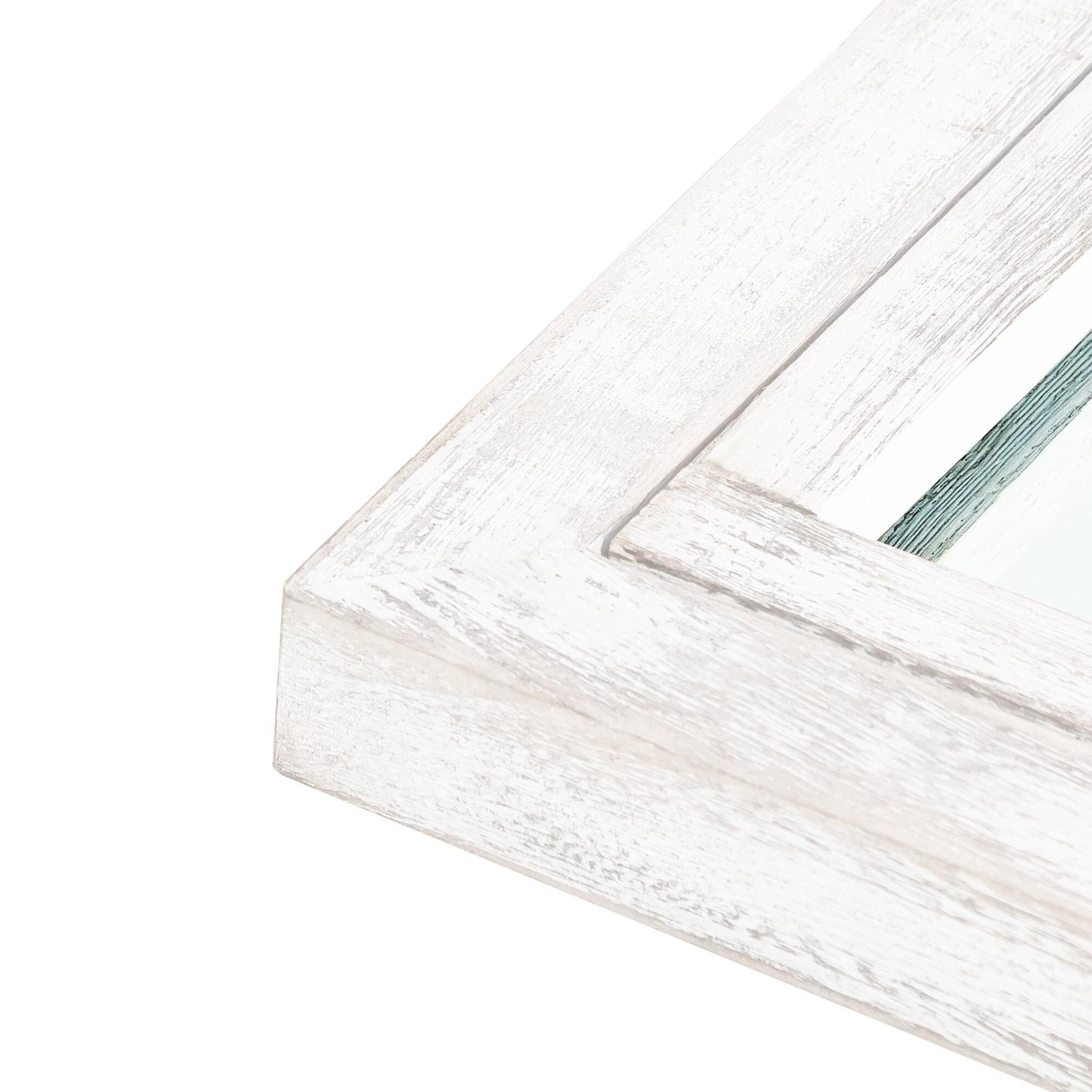 Miroir à fenêtre, miroir en bois incurvé, 180 cm (L) x 79 cm (l)