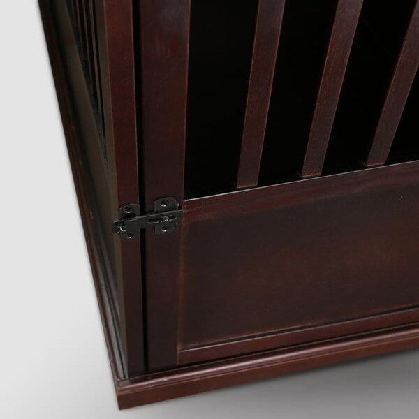 Table d'appoint en bois pour panier pour animaux de compagnie avec porte verrouillable