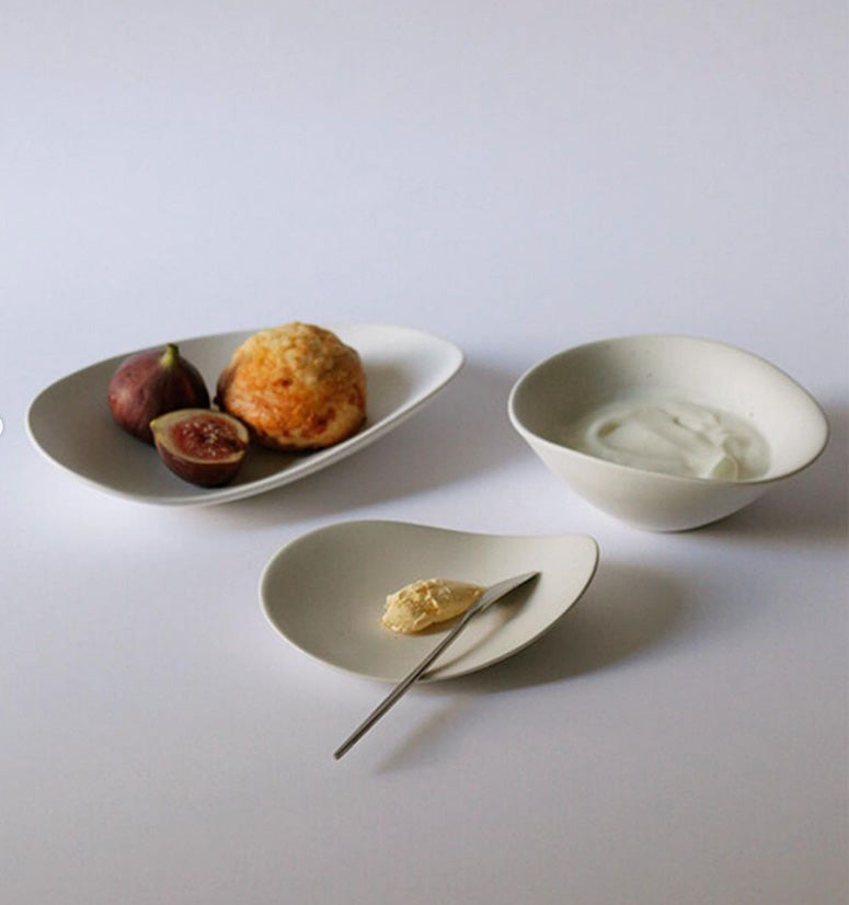 Petite assiette à galets NR Ceramics, beige terre