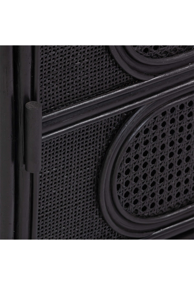 Table de chevet Vardis, noire