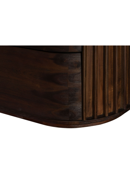 Commode Cadenza en acacia, noyer