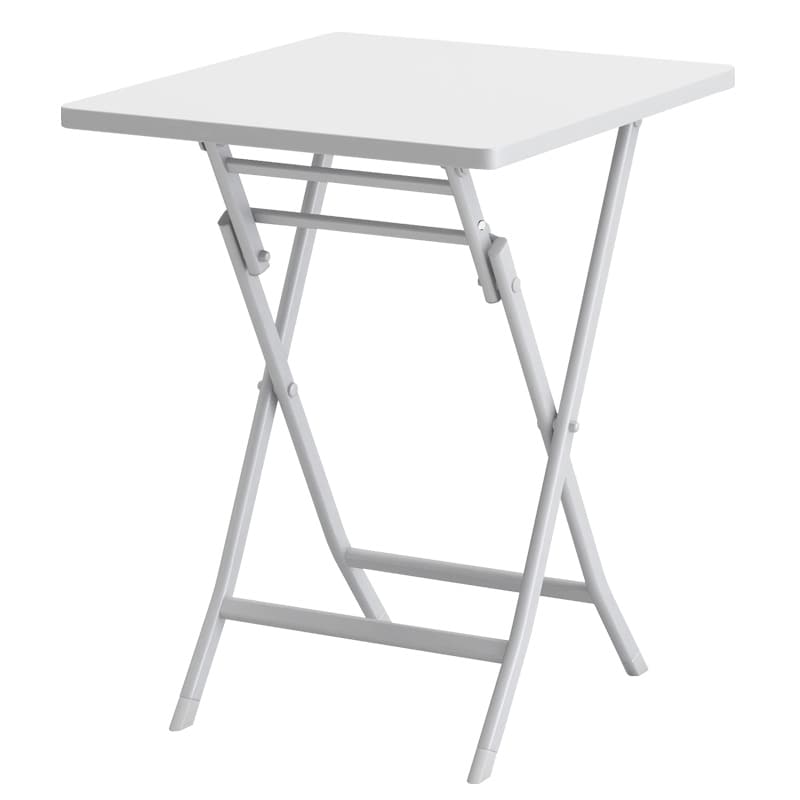 Ensemble de bistro minimaliste pour terrasse, 3 pièces, table carrée et chaises pliantes - 3 pièces