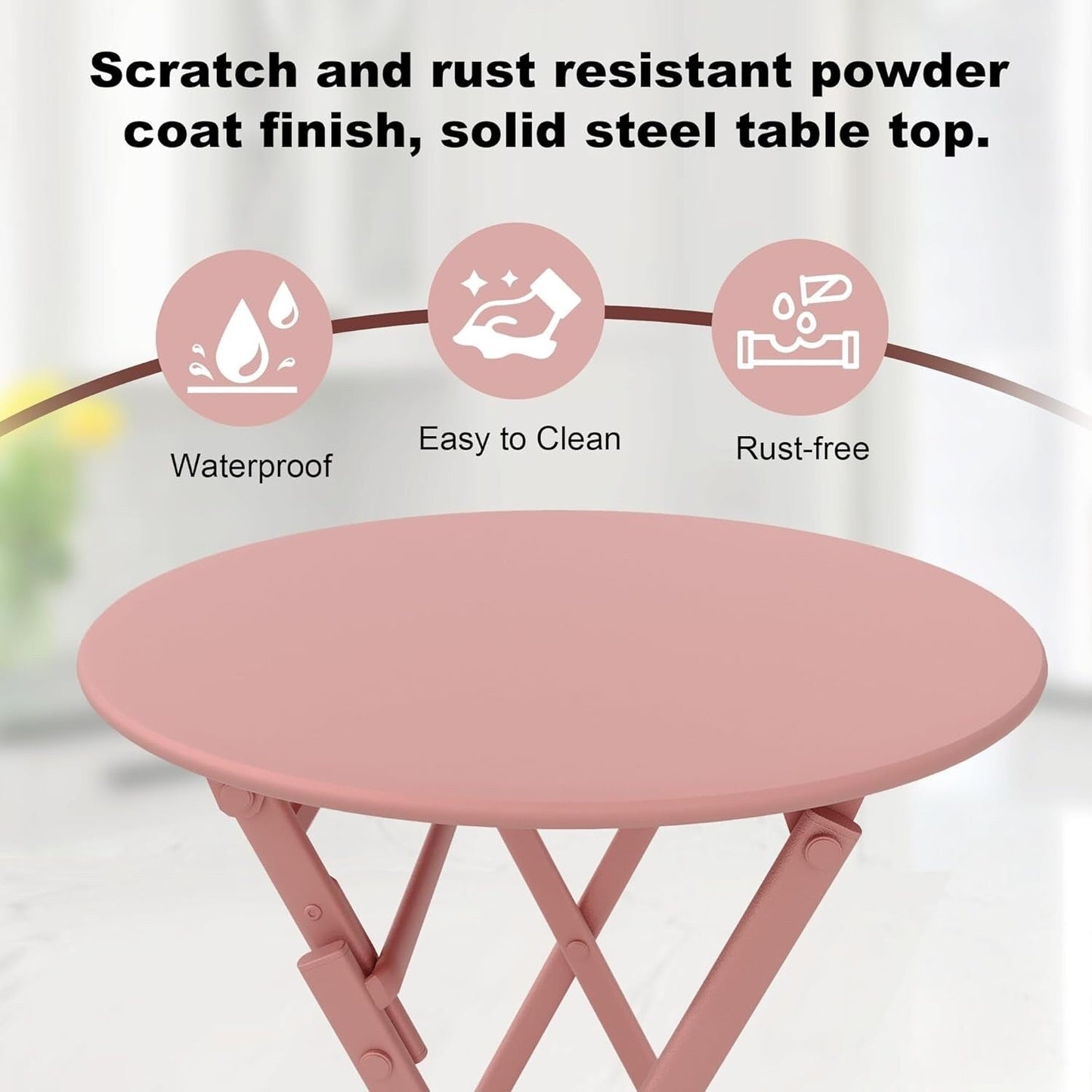 Ensembles de bistro de terrasse 3 pièces