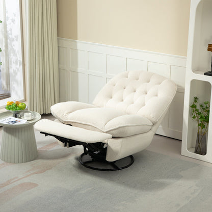 Lot de 2 chaises de salon inclinables pivotantes à 360 degrés et réglables.