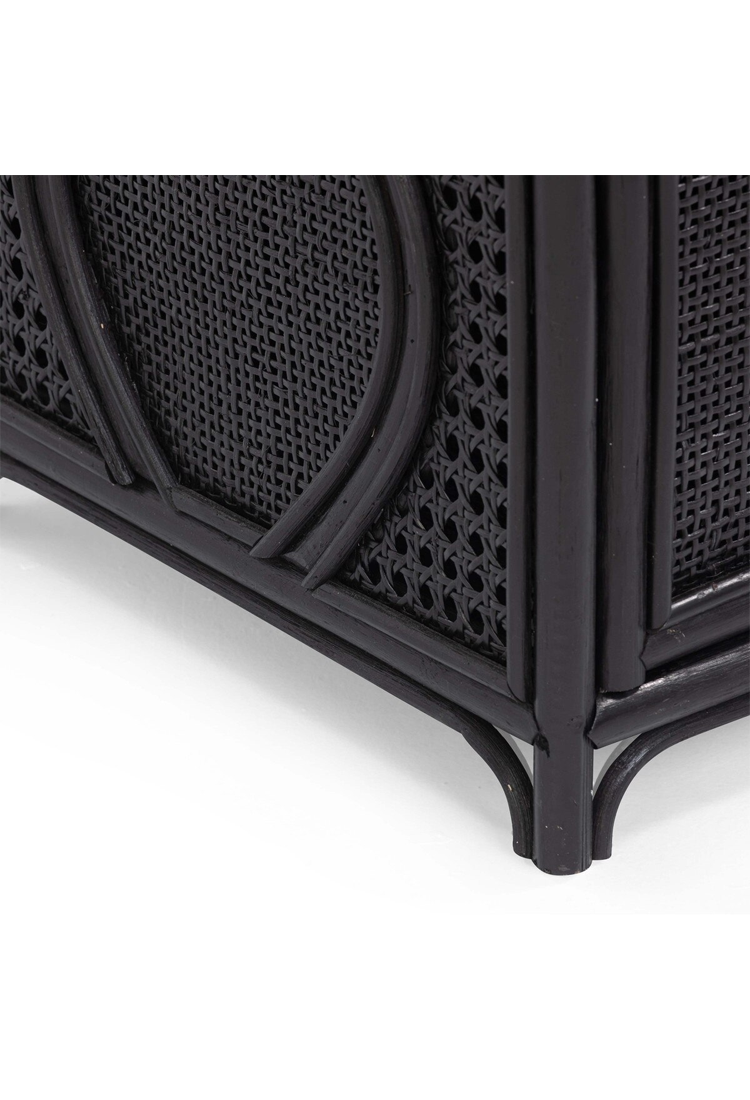 Table de chevet Vardis, noire