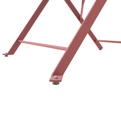 Ensemble de bistro pliable en métal 3 pièces, ensemble de conversation résistant aux intempéries pour l'intérieur et l'extérieur, pour patio, jardin, cour.