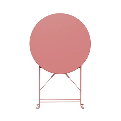 Ensemble de bistro pliable en métal 3 pièces, ensemble de conversation résistant aux intempéries pour l'intérieur et l'extérieur, pour patio, jardin, cour.