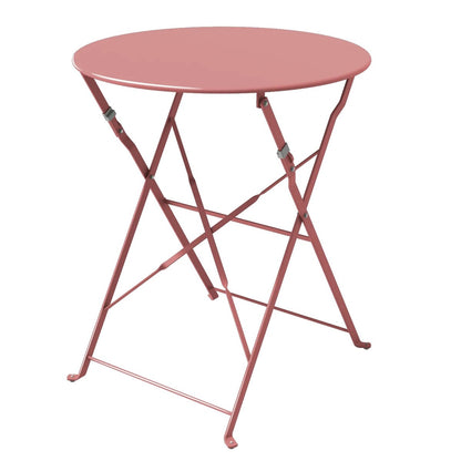 Ensemble de bistro pliable en métal 3 pièces, ensemble de conversation résistant aux intempéries pour l'intérieur et l'extérieur, pour patio, jardin, cour.