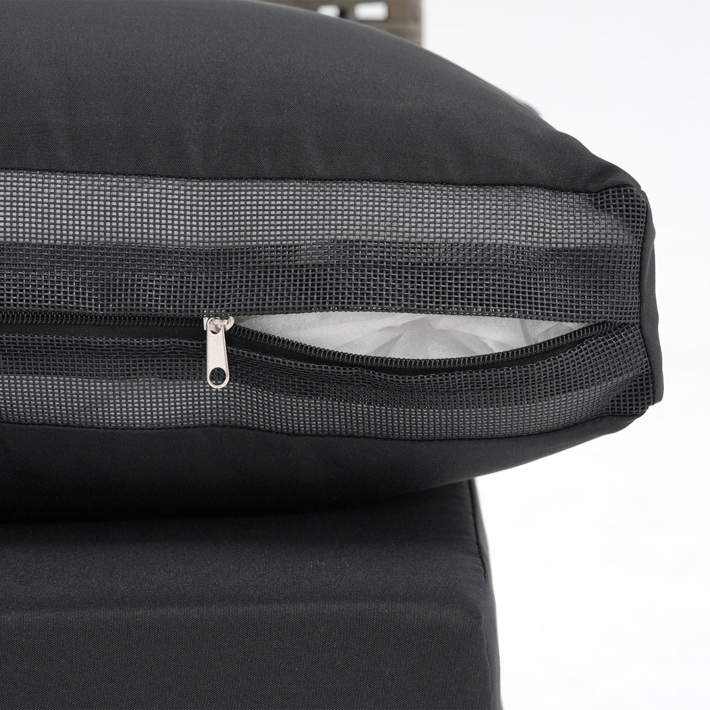 Ensemble de canapés modulaires d'extérieur pour 6 personnes avec coussins