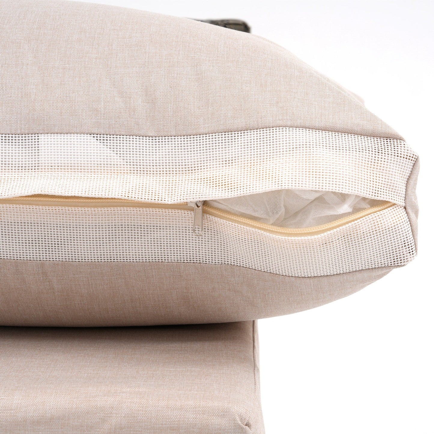 Ensemble de canapés modulaires d'extérieur pour 6 personnes avec coussins