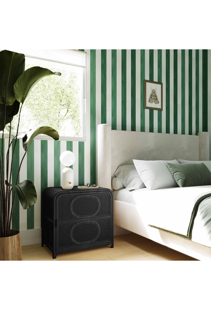 Table de chevet Vardis, noire