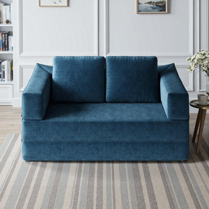 Canapé-lit convertible rembourré de 70,87 pouces, chaise convertible, canapé de sol confortable pour salon, chambre à coucher, tissu chenille