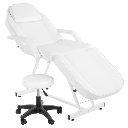Table de massage, lit de beauté, chaise de tatouage réglable 73 avec tabouret