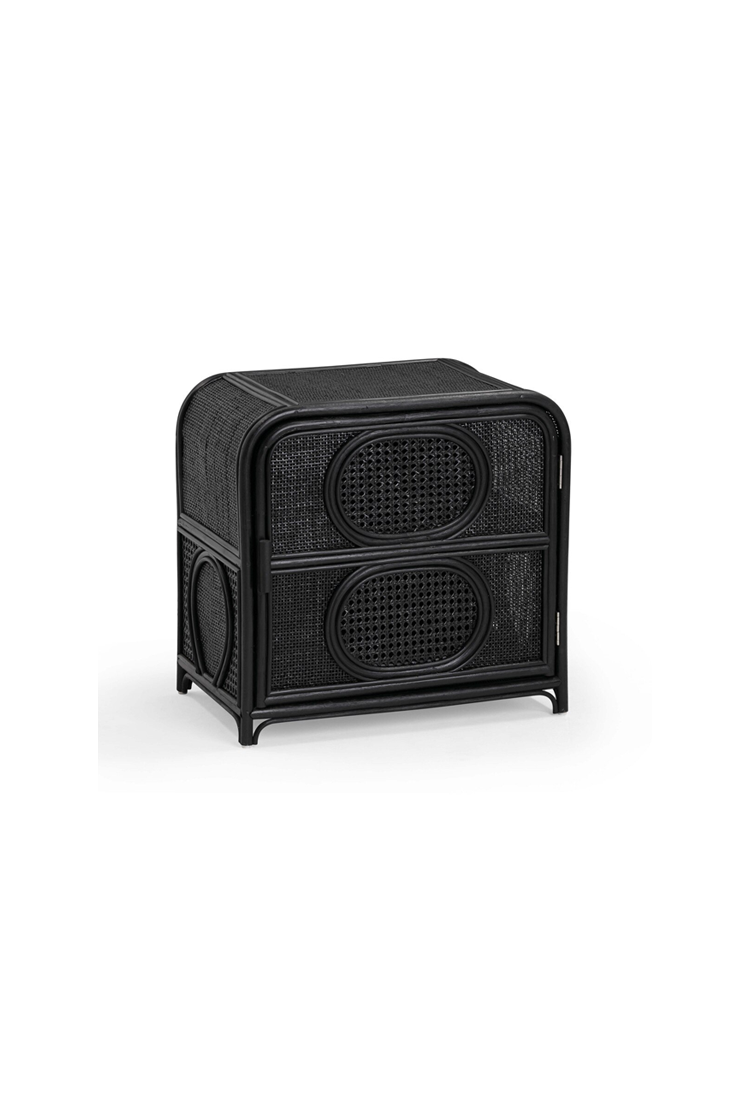 Table de chevet Vardis, noire