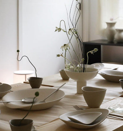 Petite assiette à galets NR Ceramics, beige terre