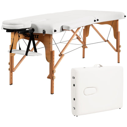 Table de massage portable 84''L, table de spa visage réglable, lit de tatouage avec sac de transport