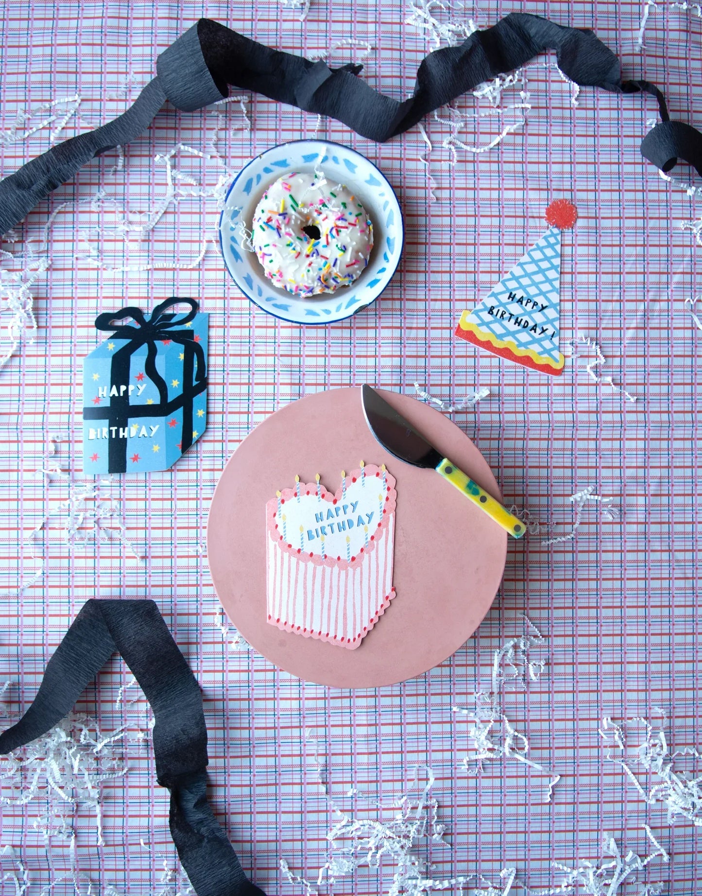 Carte de chapeau d'anniversaire 