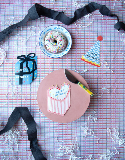 Carte de chapeau d'anniversaire 