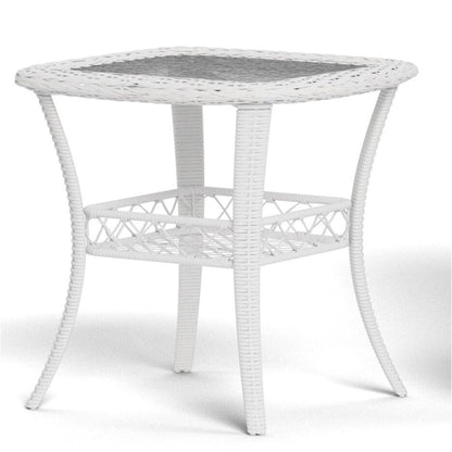 Ensemble de jardin en rotin blanc pour extérieur, avec balançoire pivotante Biloxi (3 pièces)