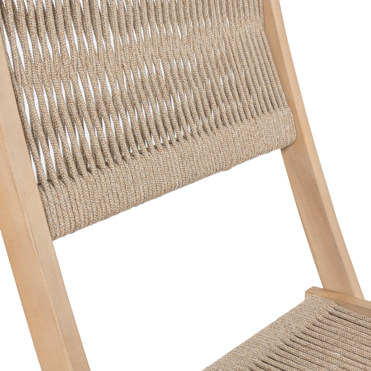 Cadiz Ensemble de bistro extérieur pliable 3 pièces en bois d'acacia, style côtier moderne, par JONATHAN Y