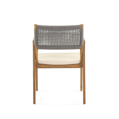 Ensemble de repas Captef pour extérieur, 5 pièces, en bois d'acacia, par Christopher Knight Home