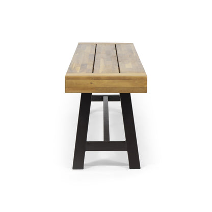 Banc d'extérieur en bois d'acacia Carlisle de Christopher Knight Home