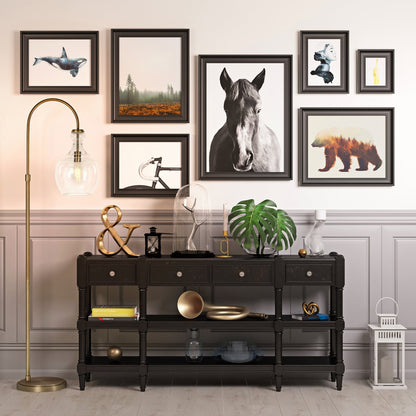 Lampe de sol à arc Verona avec abat-jour en verre