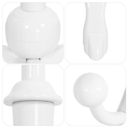 Porte-manteau sur pied en bois de caoutchouc en forme de branche d'arbre avec 8 crochets - 62,2 cm (l) x 179,5 cm (h)