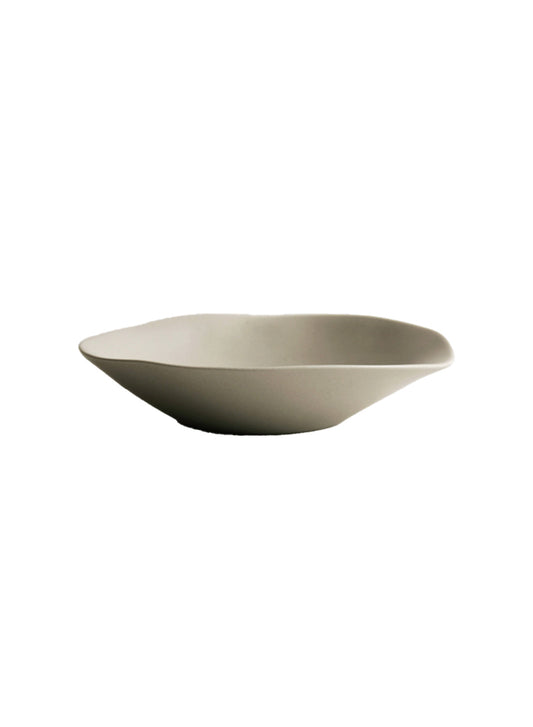 Bol bas NR Ceramics, beige terre