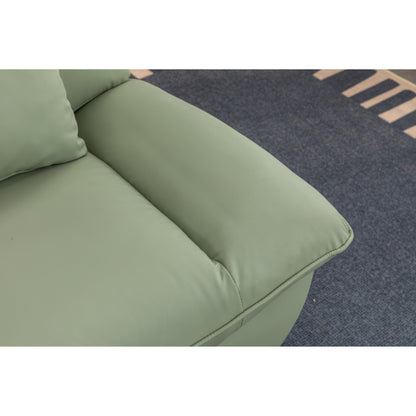 Fauteuil inclinable pivotant à commande électrique avec haut-parleurs Bluetooth, porte-téléphone, ports de charge USB et Type-C, et rangement caché dans les accoudoirs.