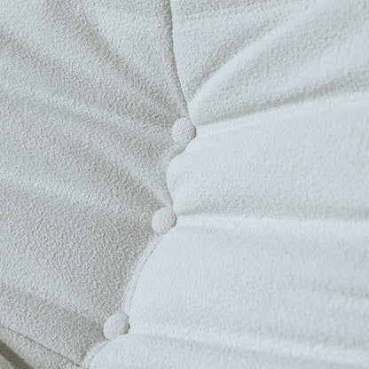 Ensembles de canapés et poufs en velours Teddy