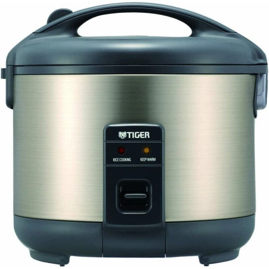 Tiger JNP-S55U-HU Casserole à riz et réchaud 3 tasses, gris acier inoxydable