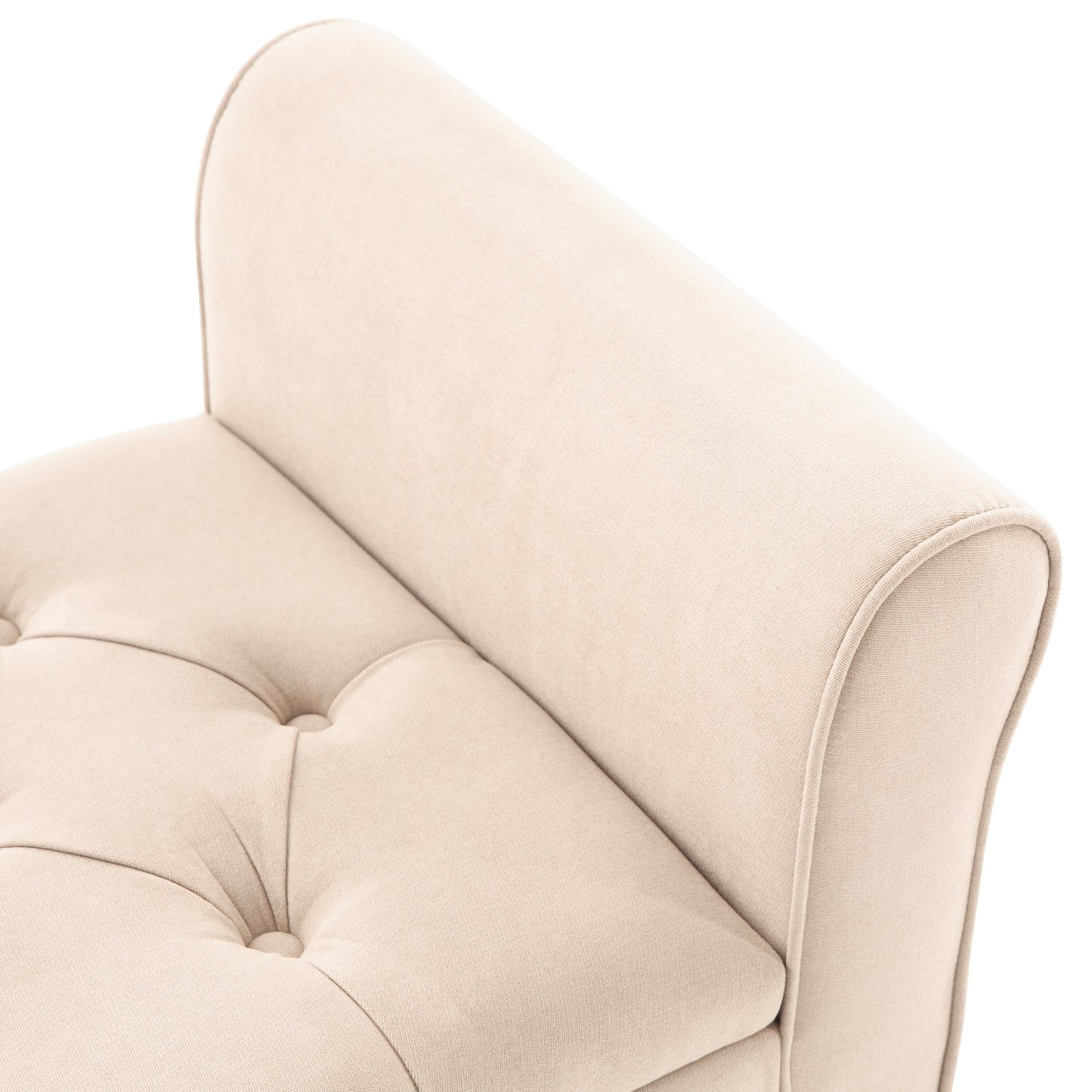 Banc de rangement capitonné, banc avec accoudoirs, banc d'entrée avec couvercle rabattable, 50,4 pouces.