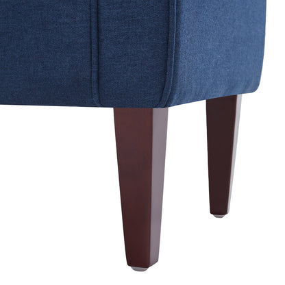 Banc de rangement capitonné, banc avec accoudoirs, banc d'entrée avec couvercle rabattable, 50,4 pouces.