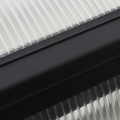 VEIKOUS Kit de serre de jardin en aluminium avec porte verrouillable et fenêtre de toit réglable, gris.