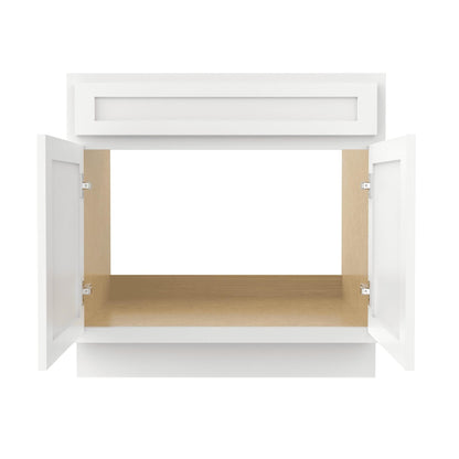 Meuble-lavabo de salle de bain Art Vanity à 36 pouces avec lavabo simple.